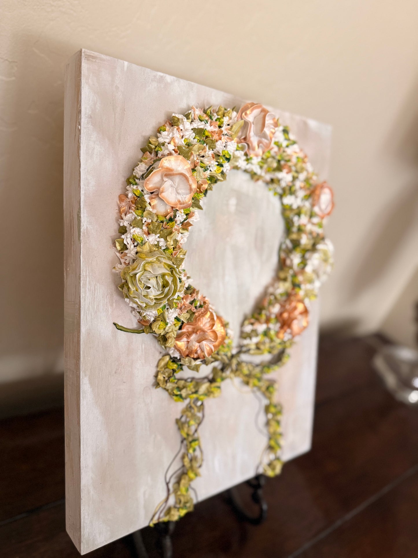 Spring Floral Wreath 12x16x1.5