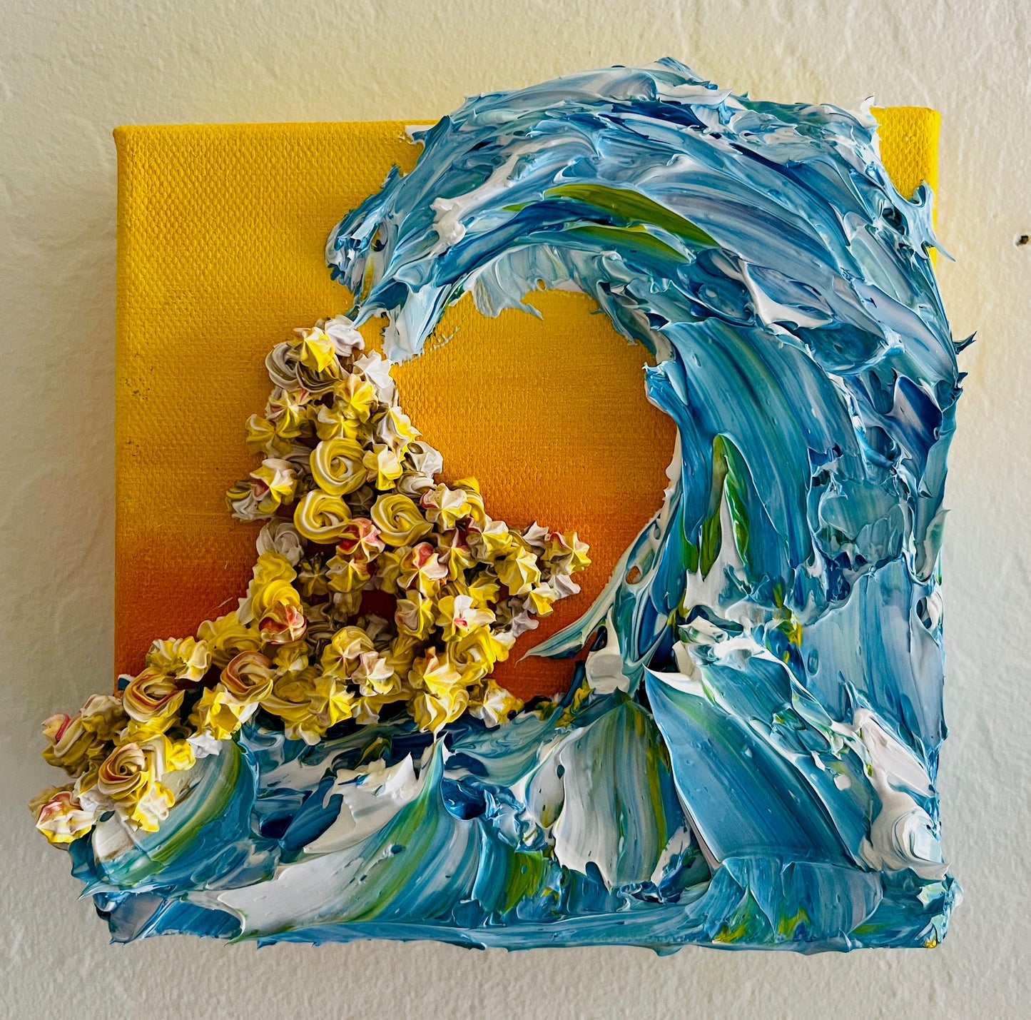 Wave on a Sunny Day 6x6x1.5