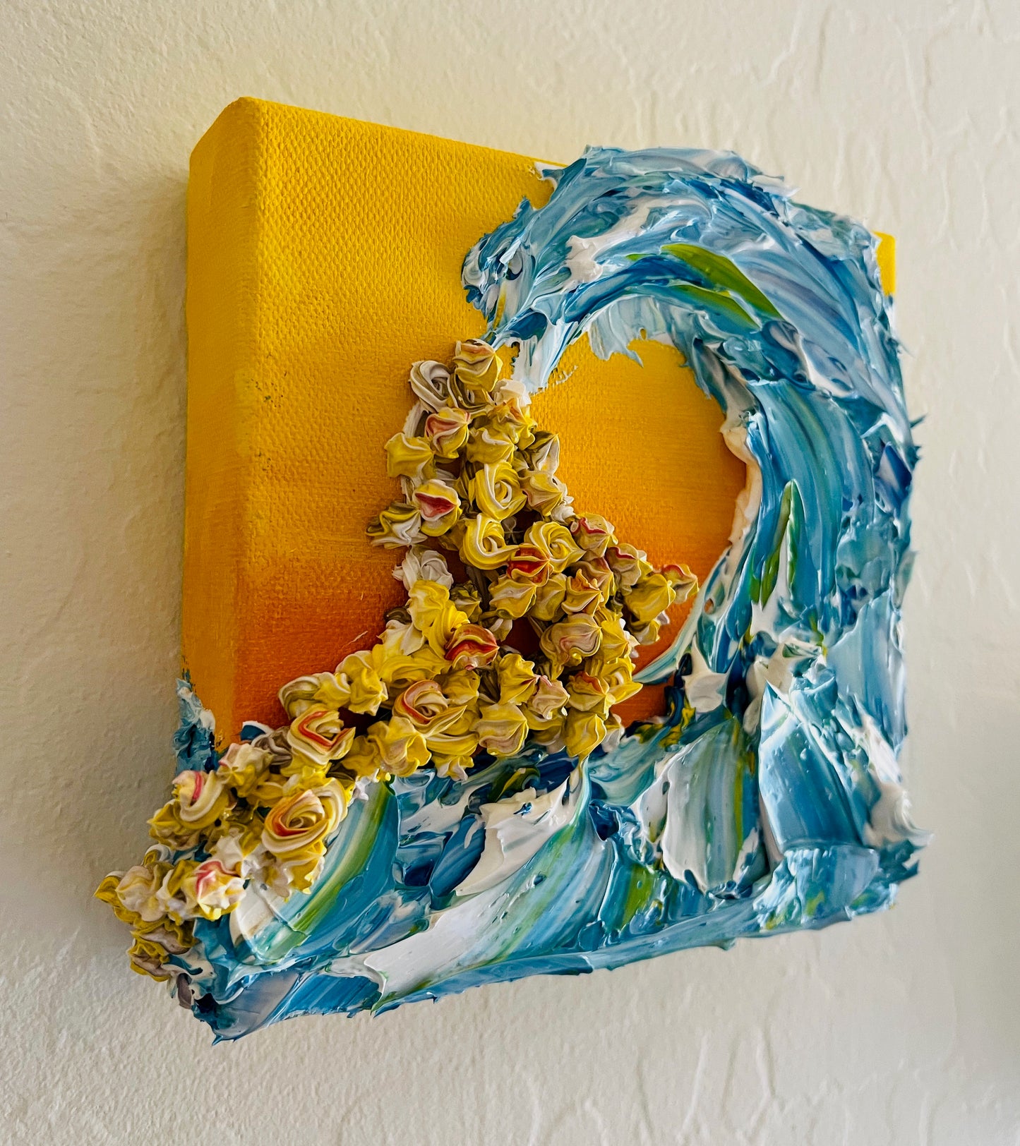Wave on a Sunny Day 6x6x1.5