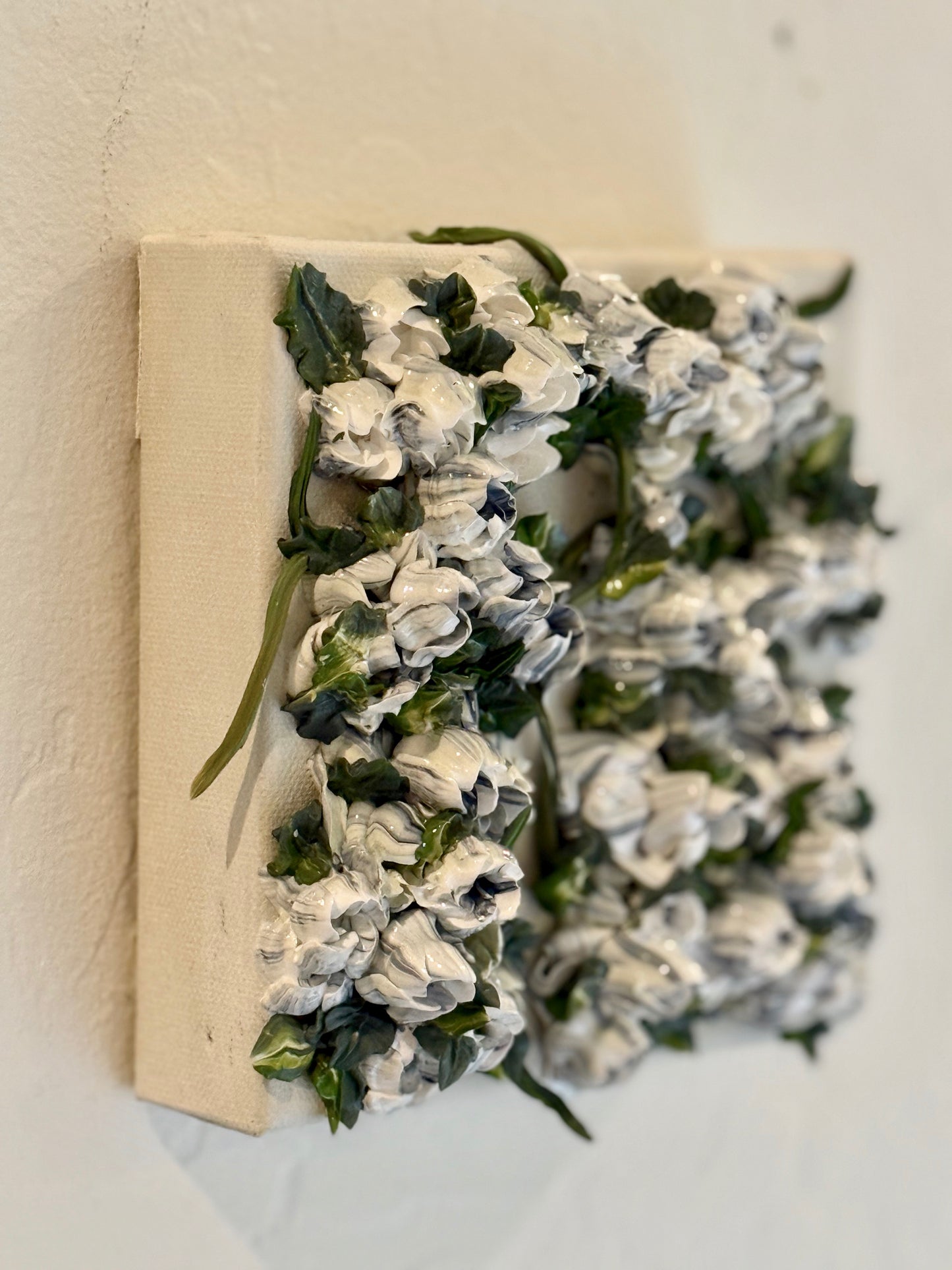 White and Payne's Grey Tulips 6x6x1.5