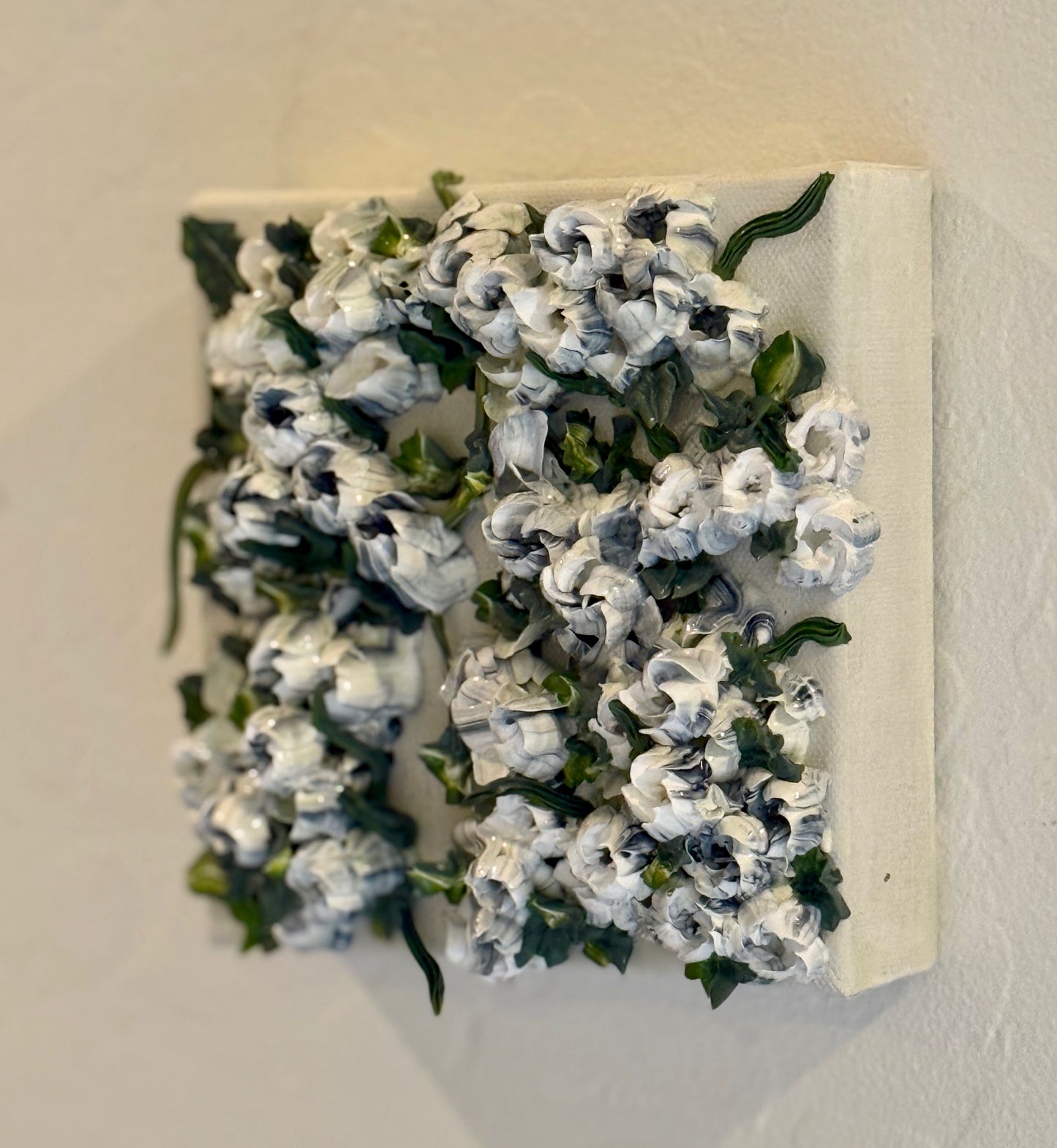 White and Payne's Grey Tulips 6x6x1.5