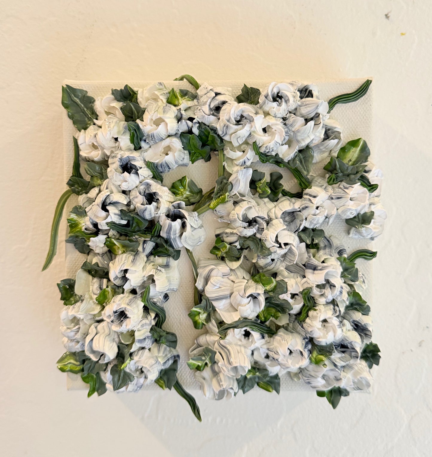 White and Payne's Grey Tulips 6x6x1.5