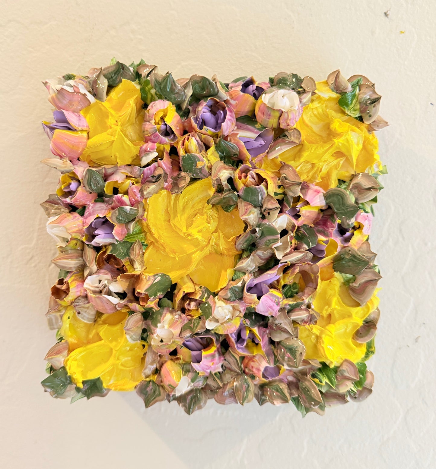 Happy Yellow Flowers 6x6x1.5