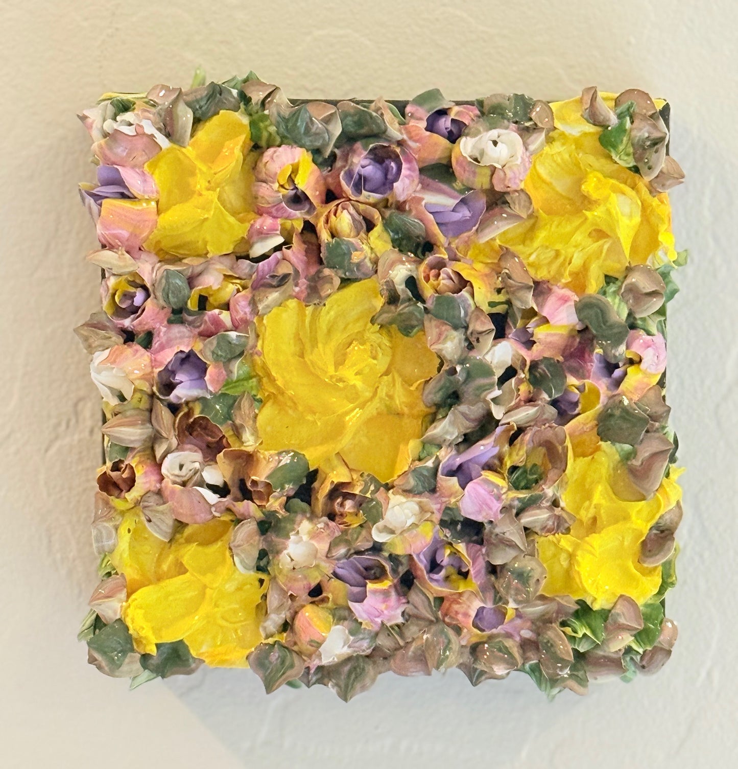 Happy Yellow Flowers 6x6x1.5