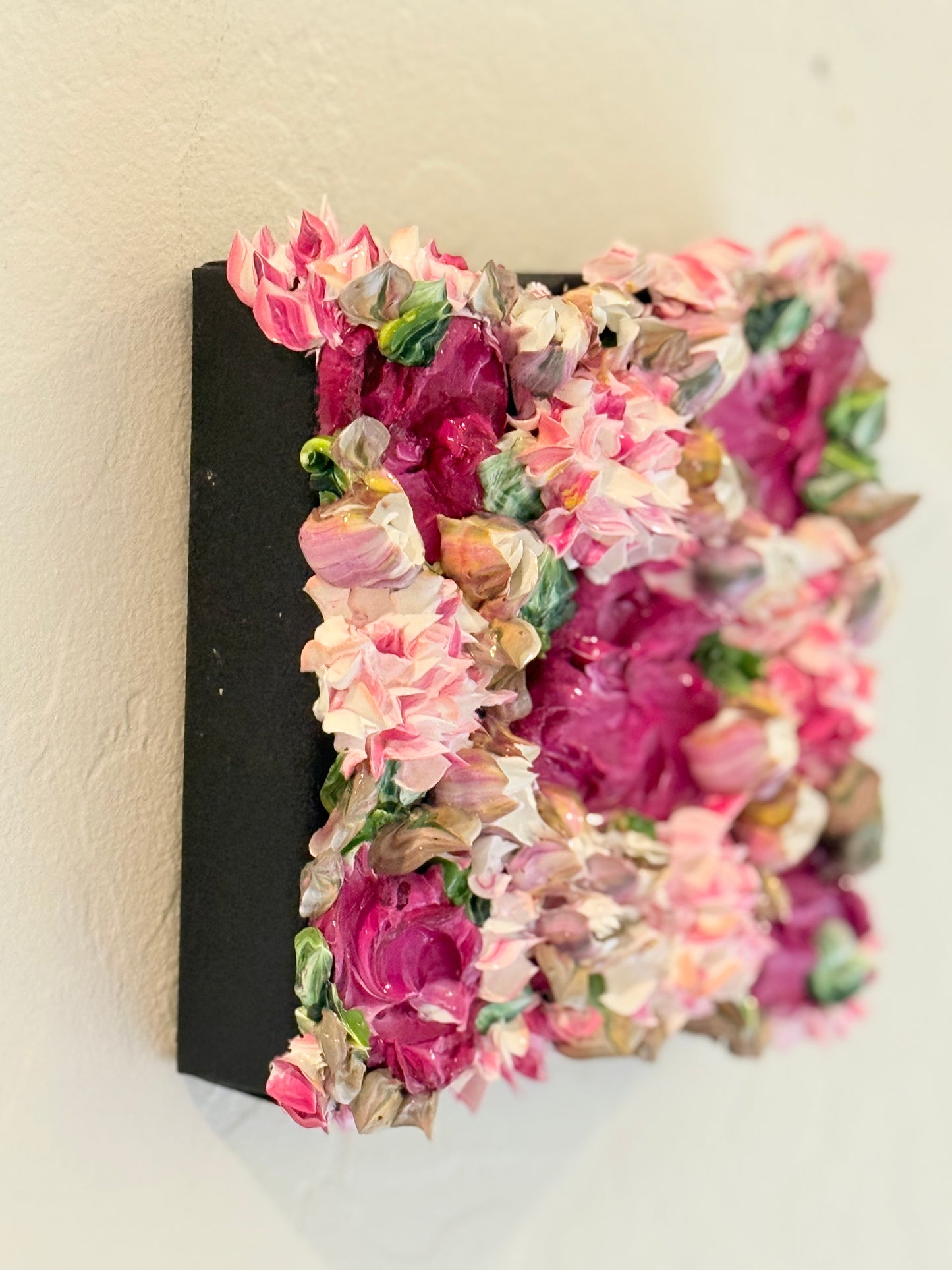 Happy Magenta Flowers 6x6x1.5