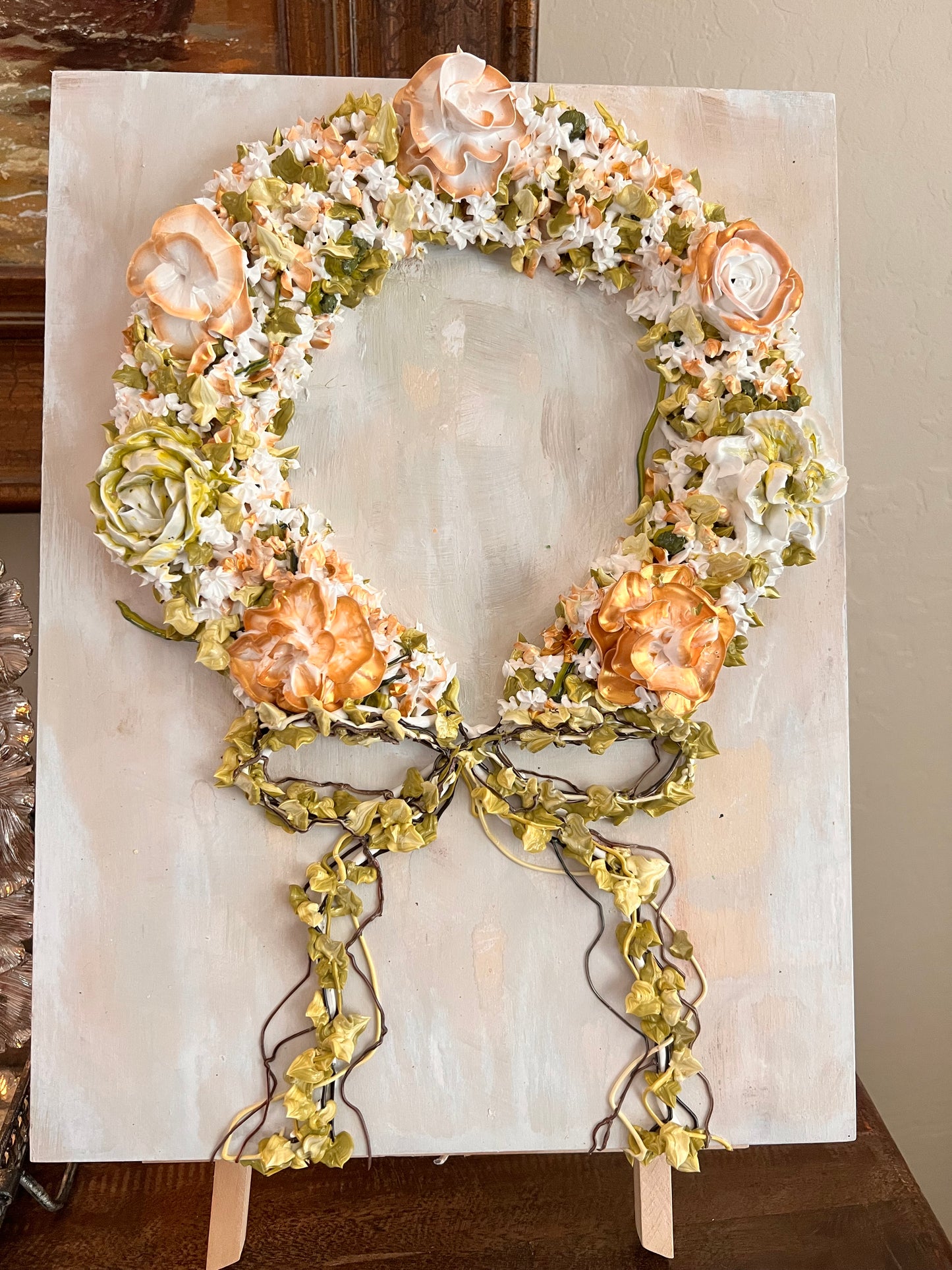 Spring Floral Wreath 12x16x1.5