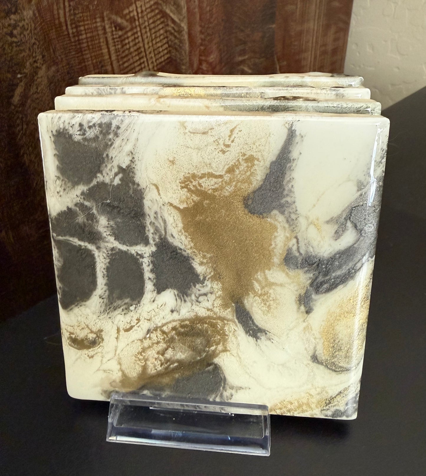 Coasters - silver, copper, gold and pearl