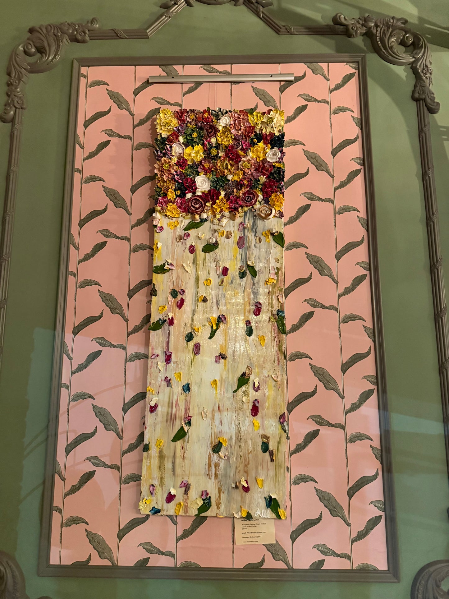 Falling Flowers 20x60x1.25 at Pita Jungle