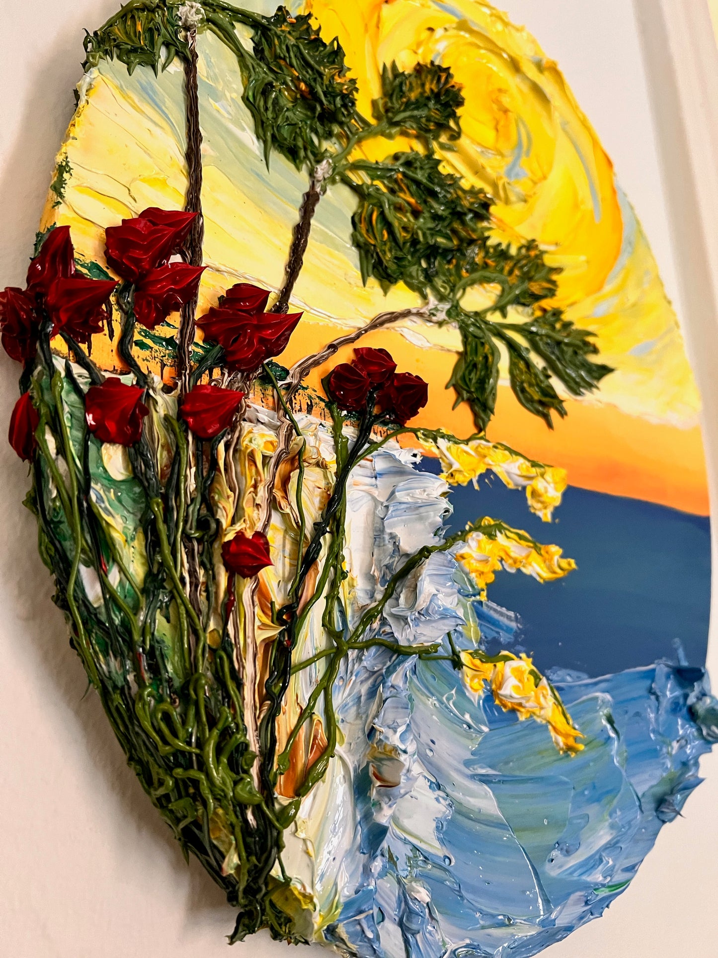 Perfect Beach Day 11x14x.75 oval (SOLD)