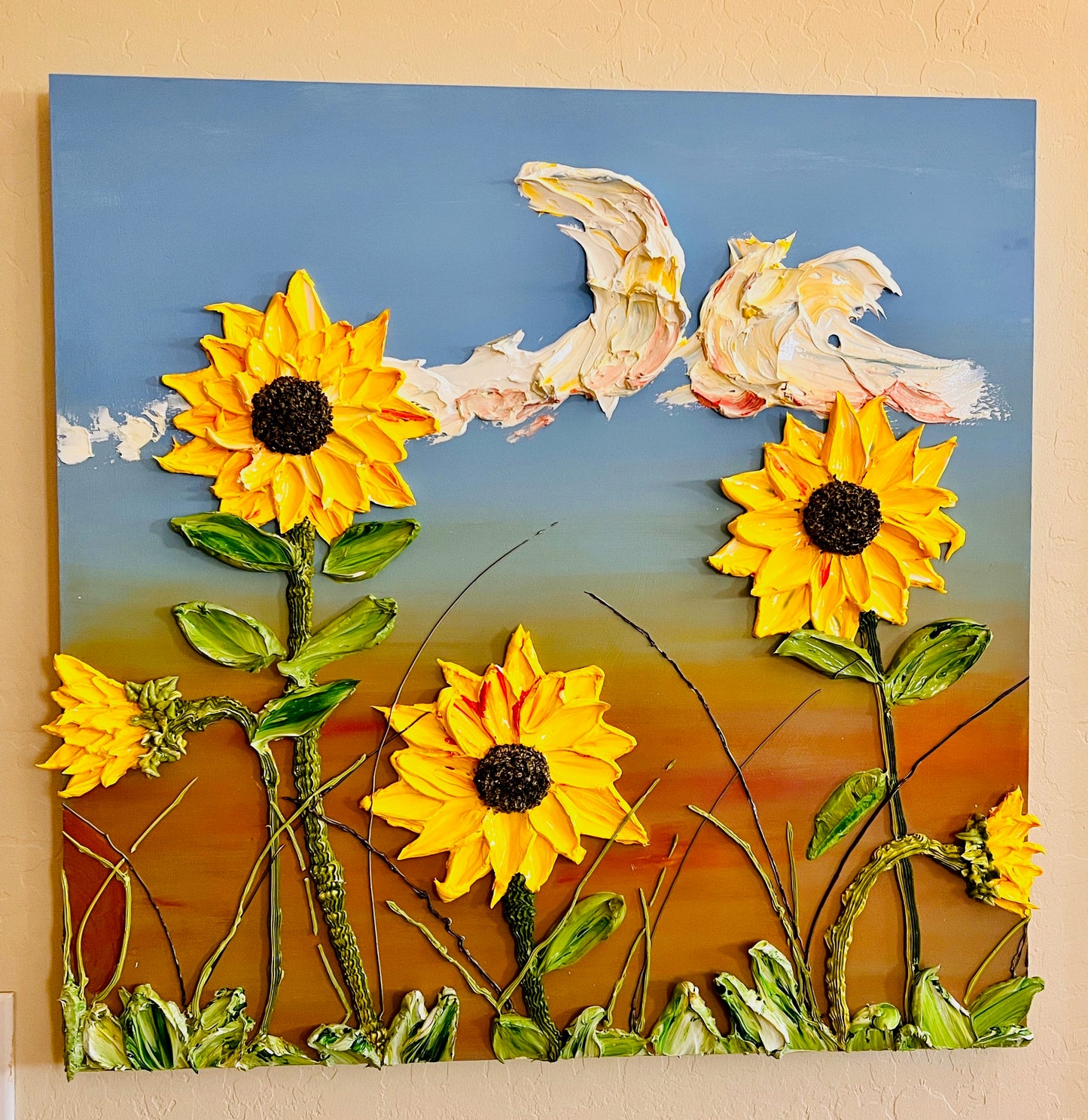 Oh What a Sunflower Day 30x30x1.75 (SOLD)