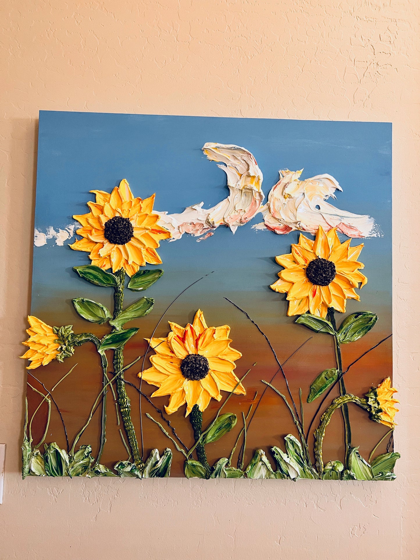 Oh What a Sunflower Day 30x30x1.75 (SOLD)