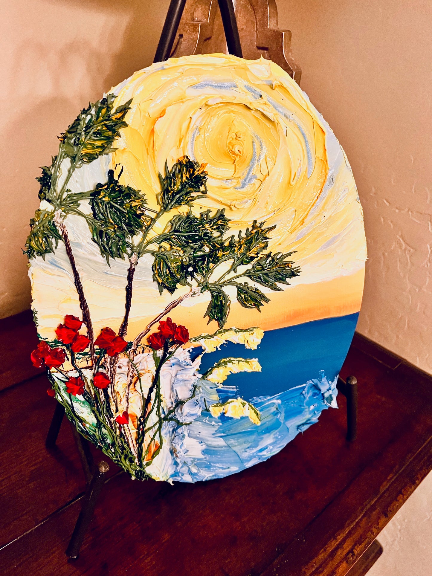 Perfect Beach Day 11x14x.75 oval (SOLD)