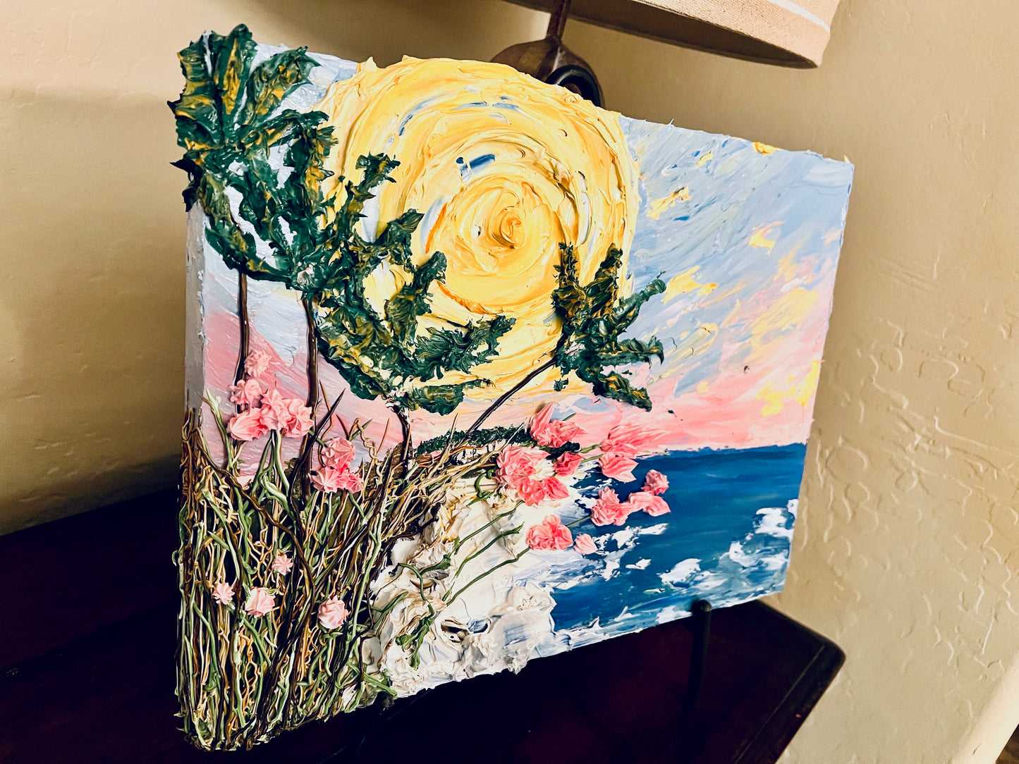 Pink Ocean Sunset 12x16x1.5