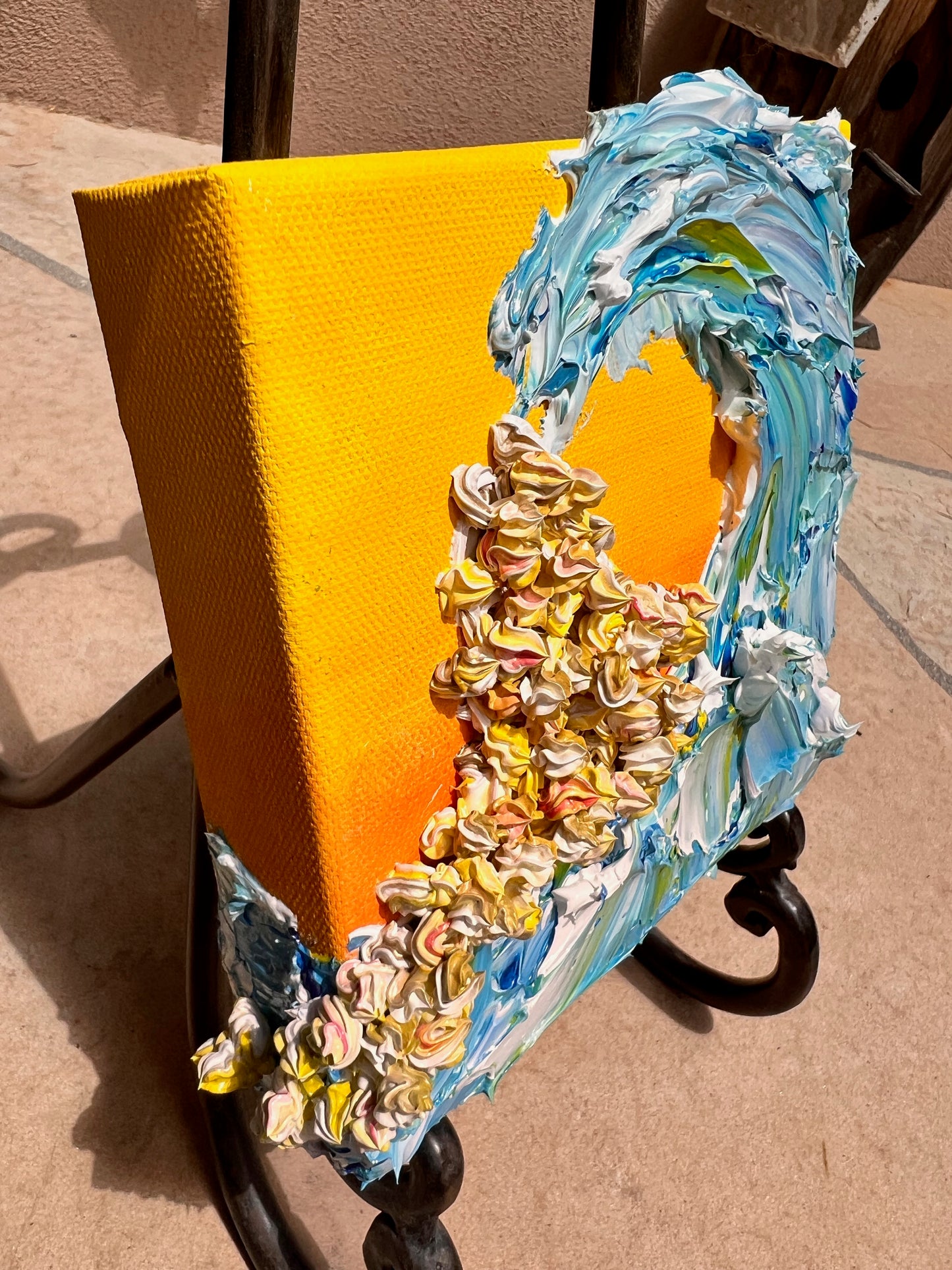 Wave on a Sunny Day 6x6x1.5