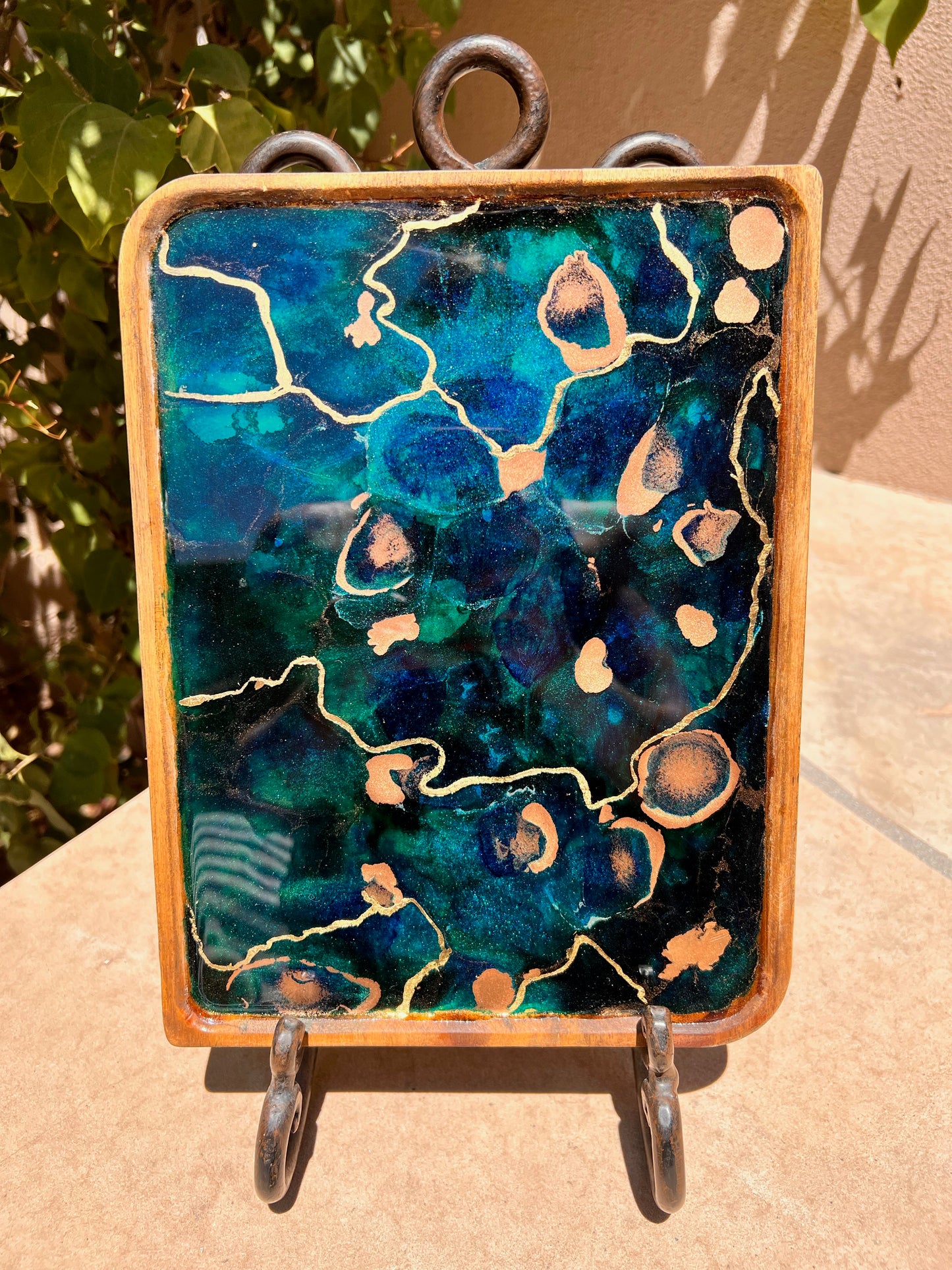 Resin Serving Tray- The Ocean 8.5x11.5x.5 (SOLD)