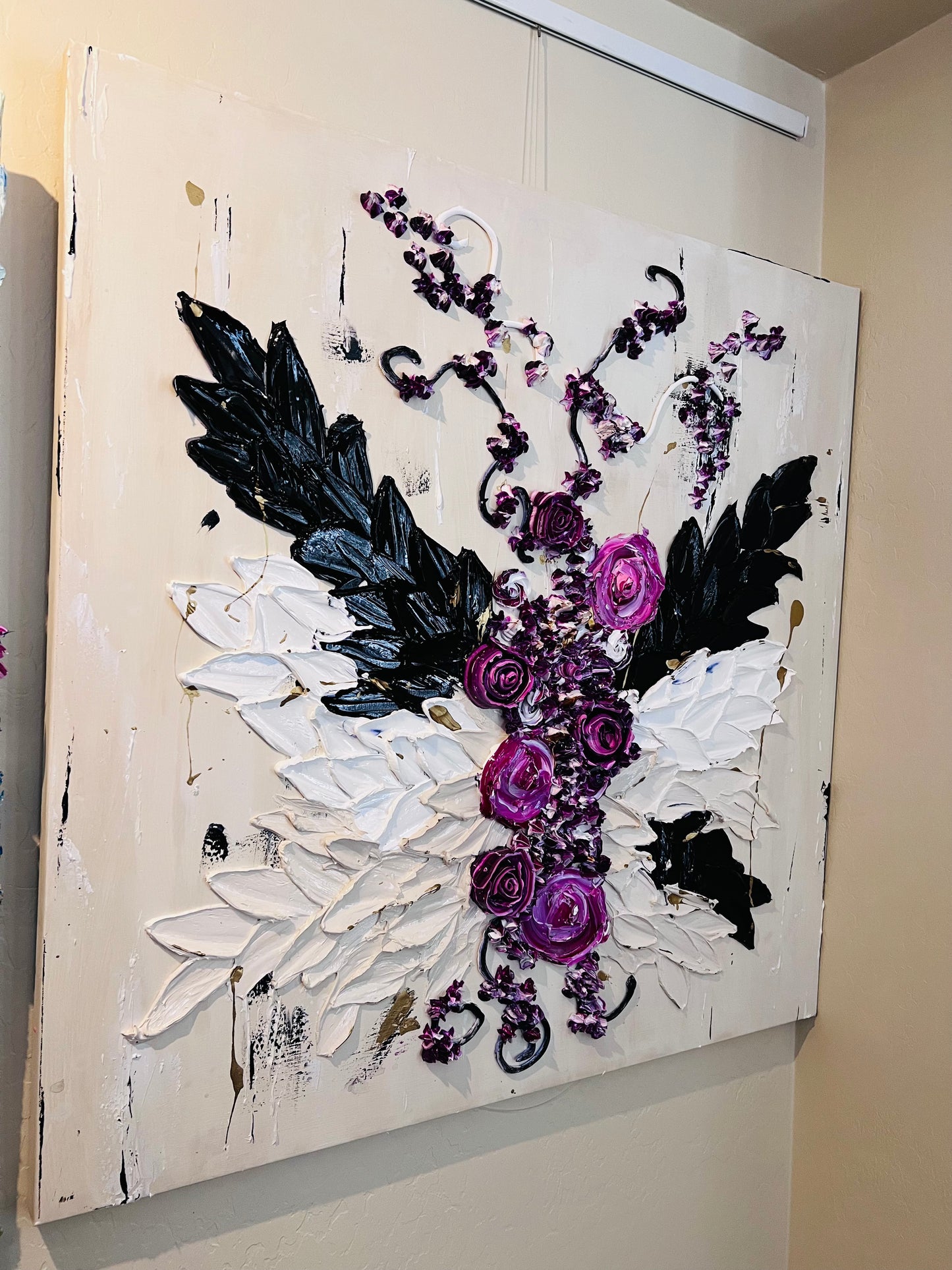 PEACE & LOVE 36x36x1.25 (SOLD)