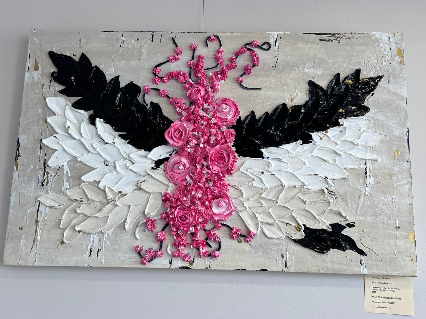 Art of Peace and Love 30x48x1.5 (SOLD)