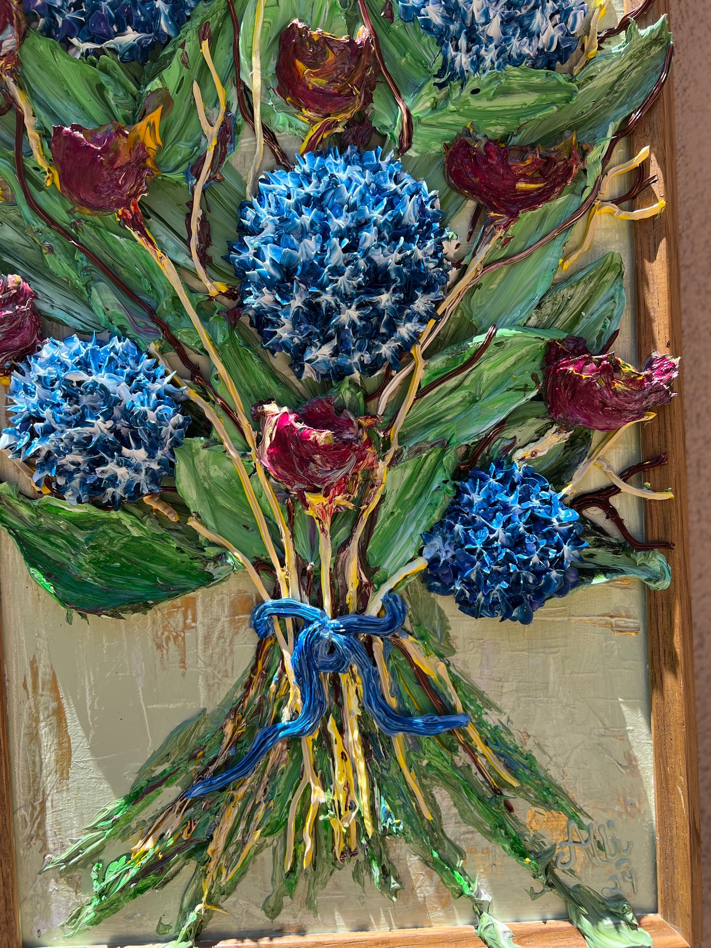 Blue Hydrangeas 14x26