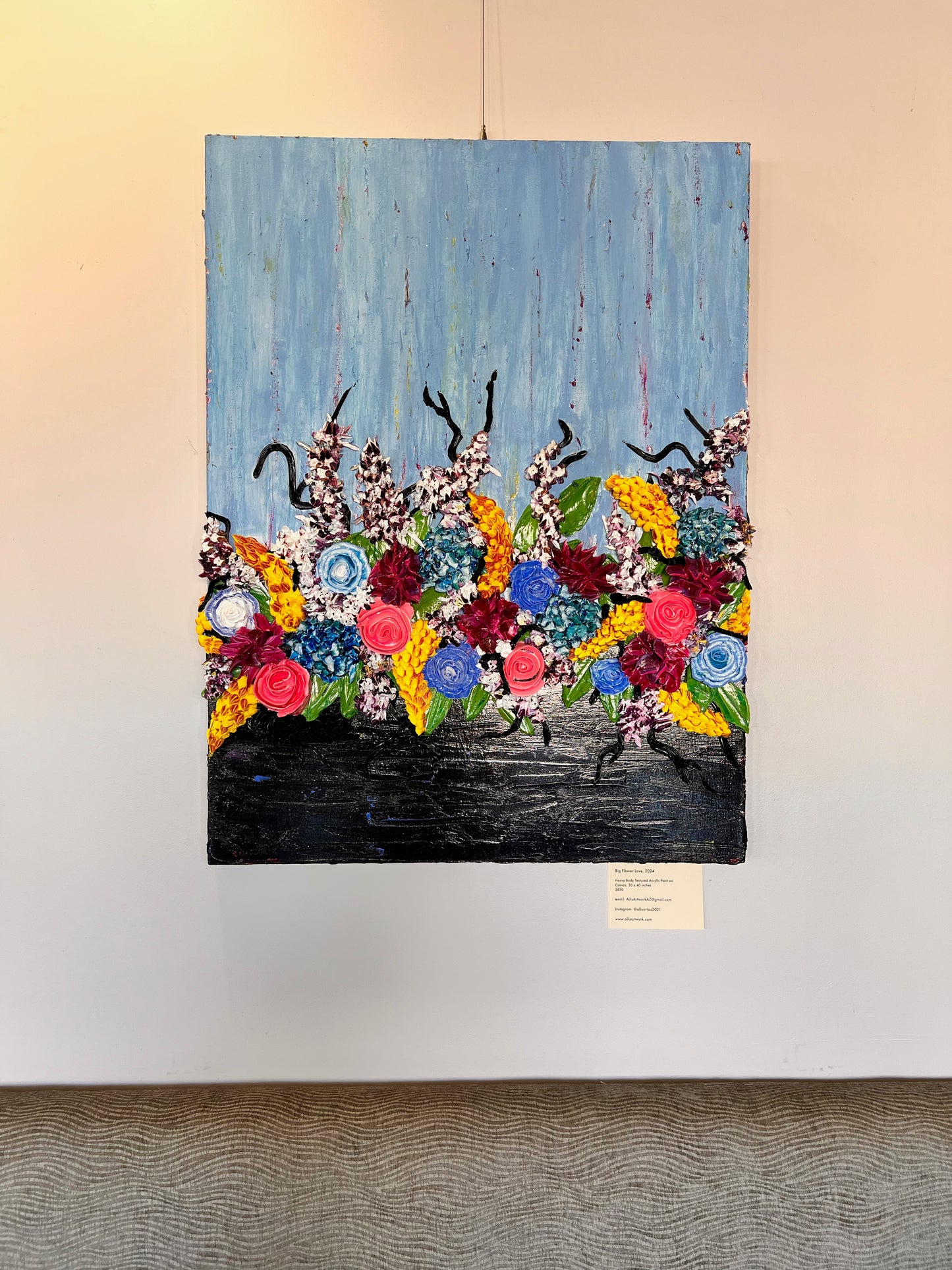 Big Flower Love 30" x 40"