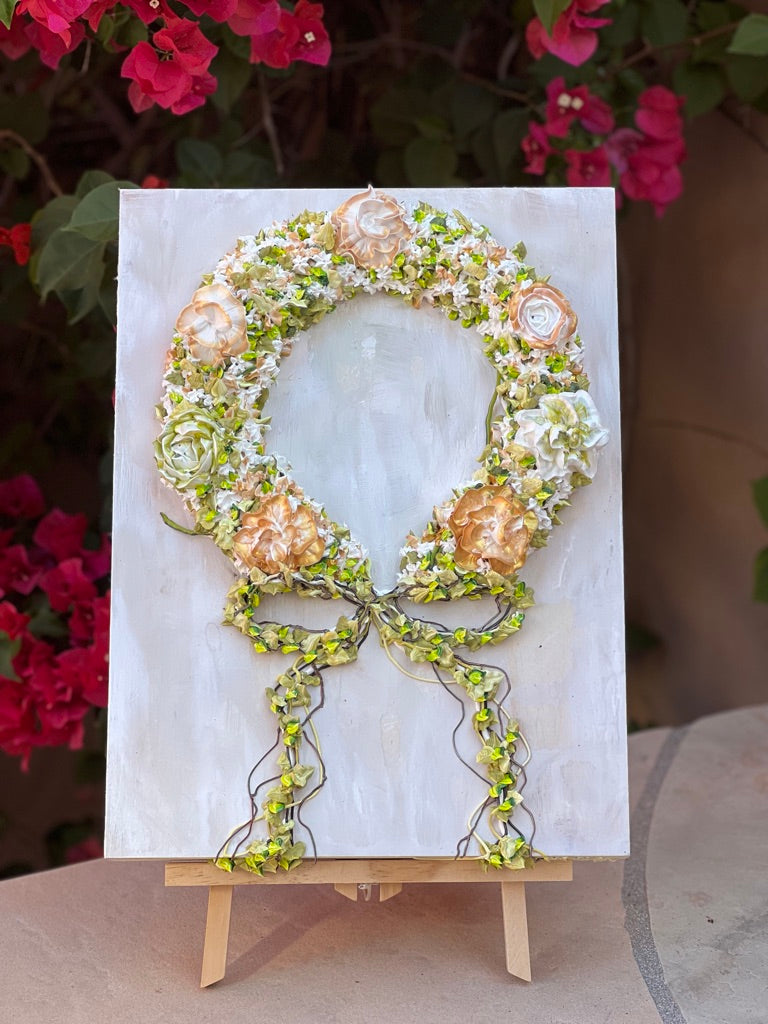 Spring Floral Wreath 12x16x1.5