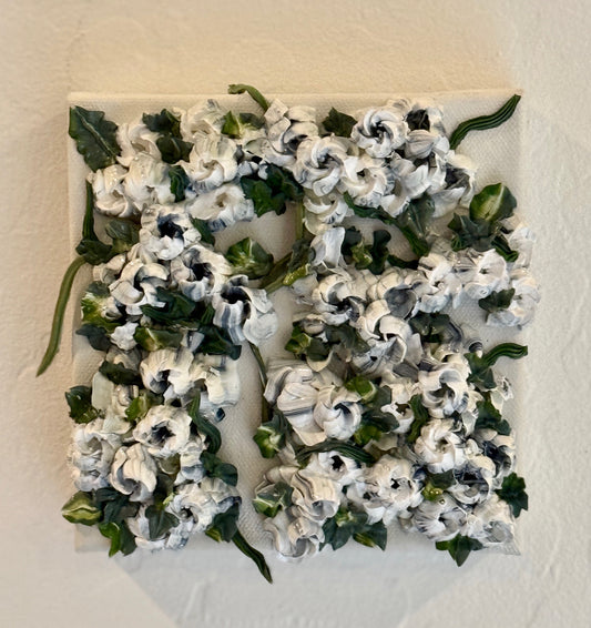 White and Payne's Grey Tulips 6x6x1.5