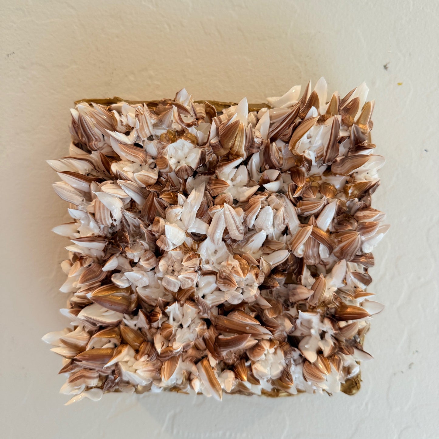 Bronze, Gold and White Flower Garden 6x6x1.5