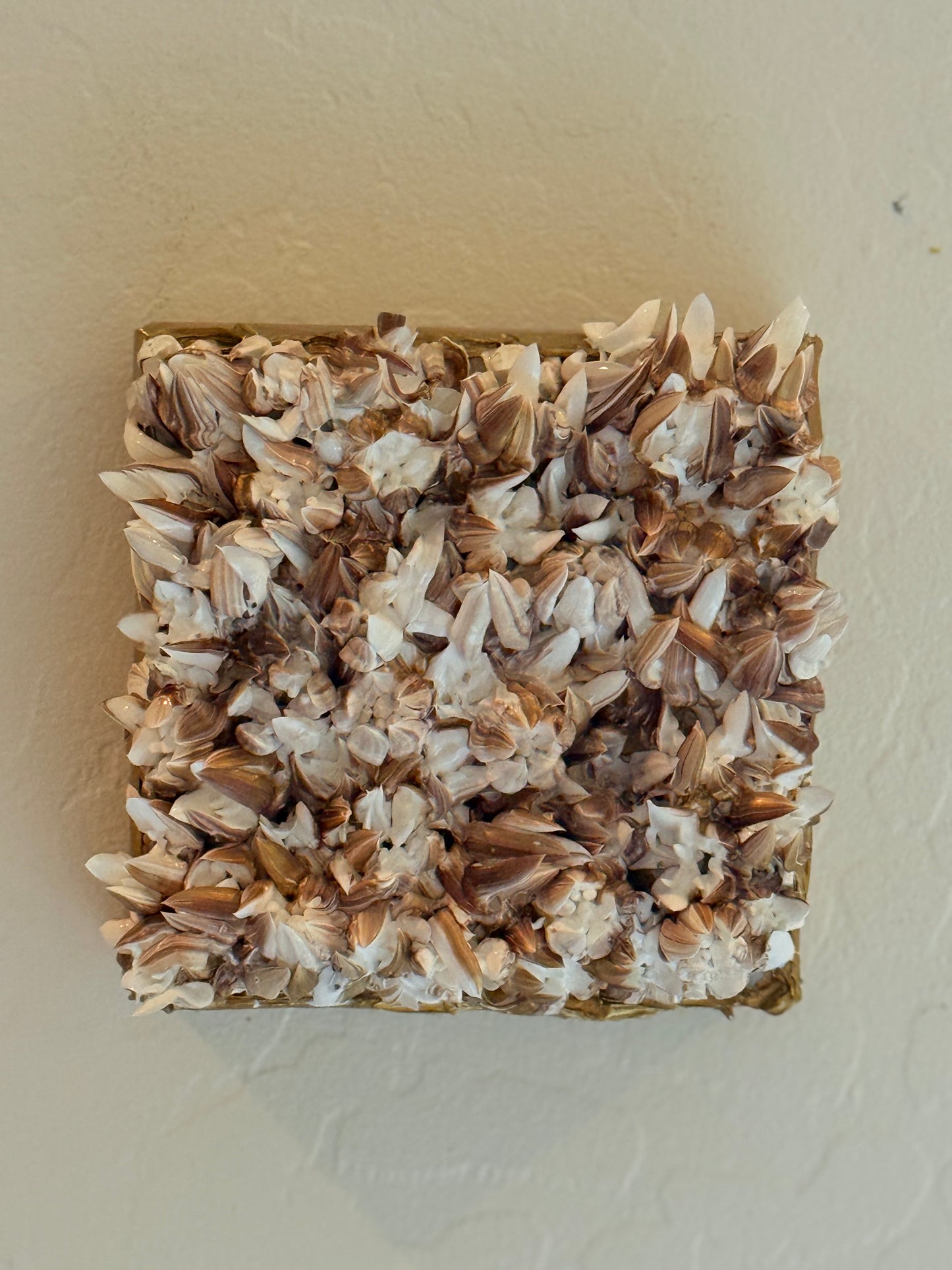 Bronze, Gold and White Flower Garden 6x6x1.5