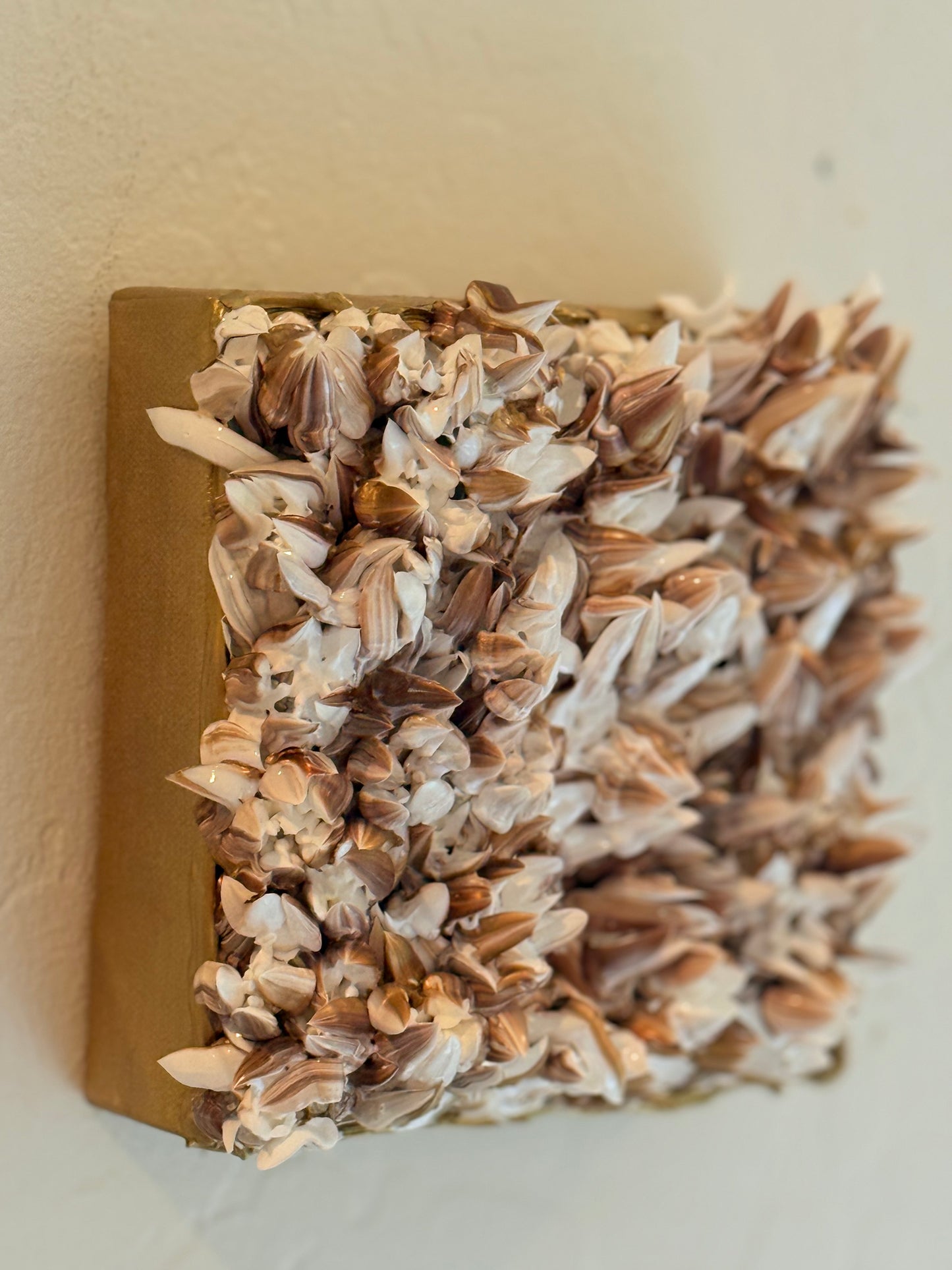 Bronze, Gold and White Flower Garden 6x6x1.5