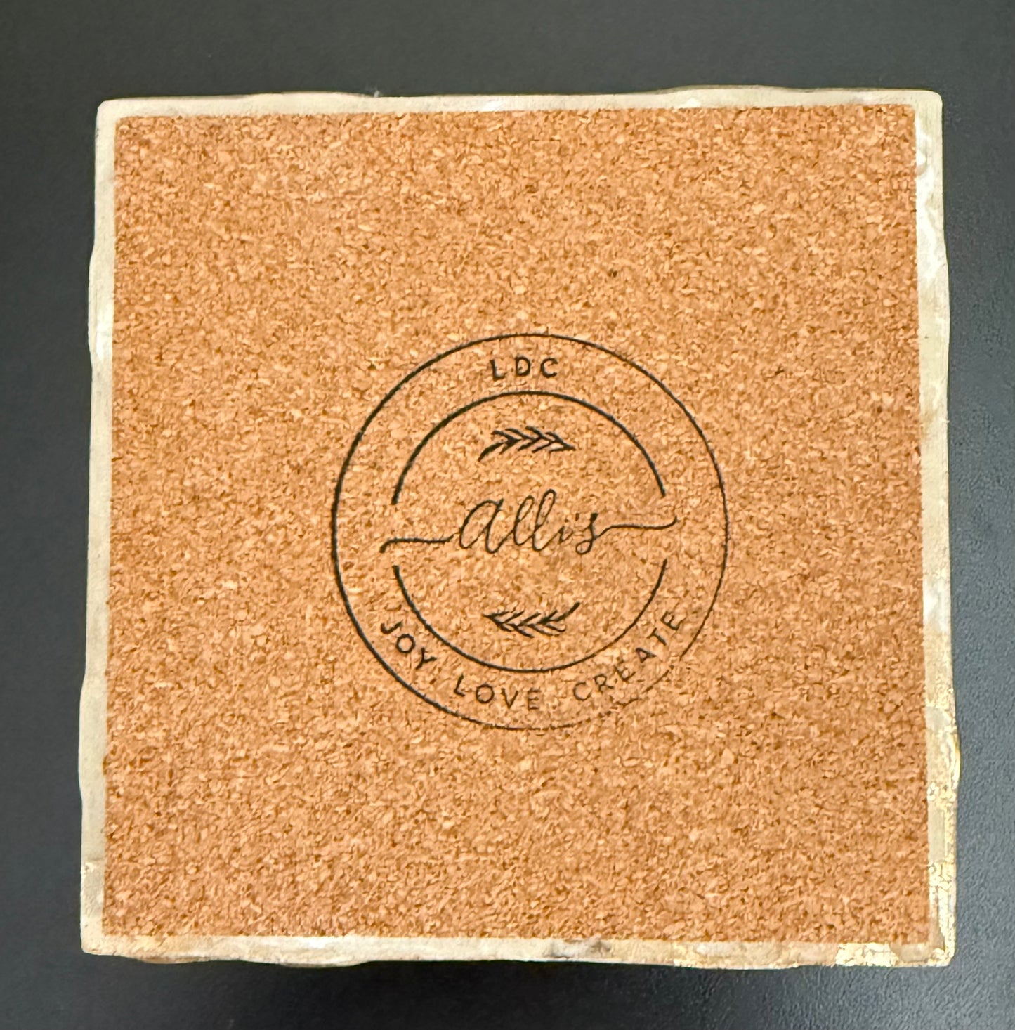 Coasters - gold and pearl