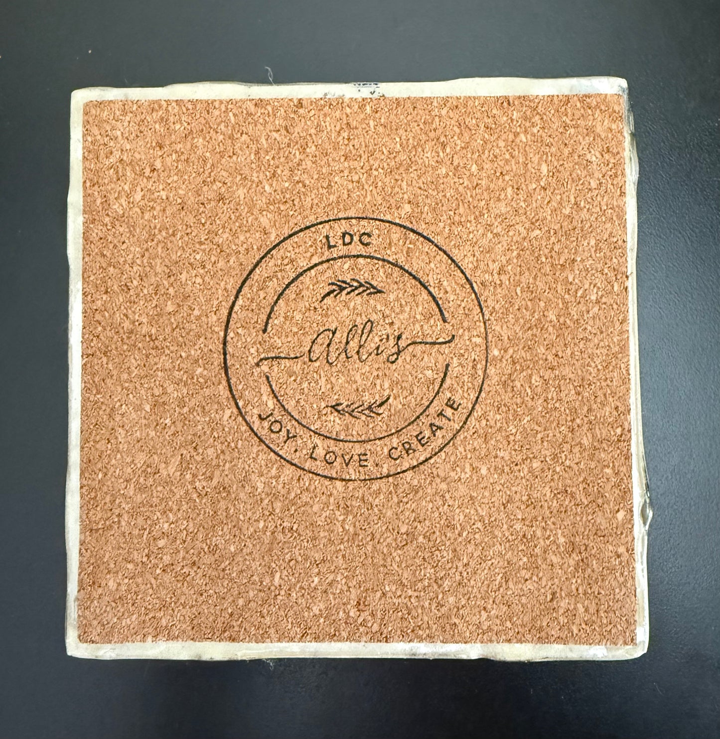 Coasters - silver, copper, gold and pearl