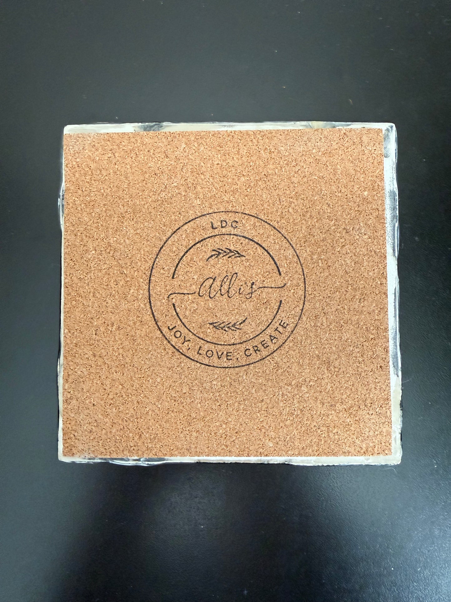 Coasters - Black, Gold and White