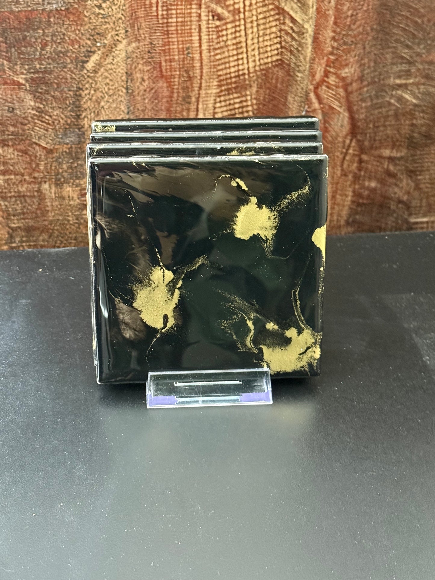 Coasters - Black and Gold