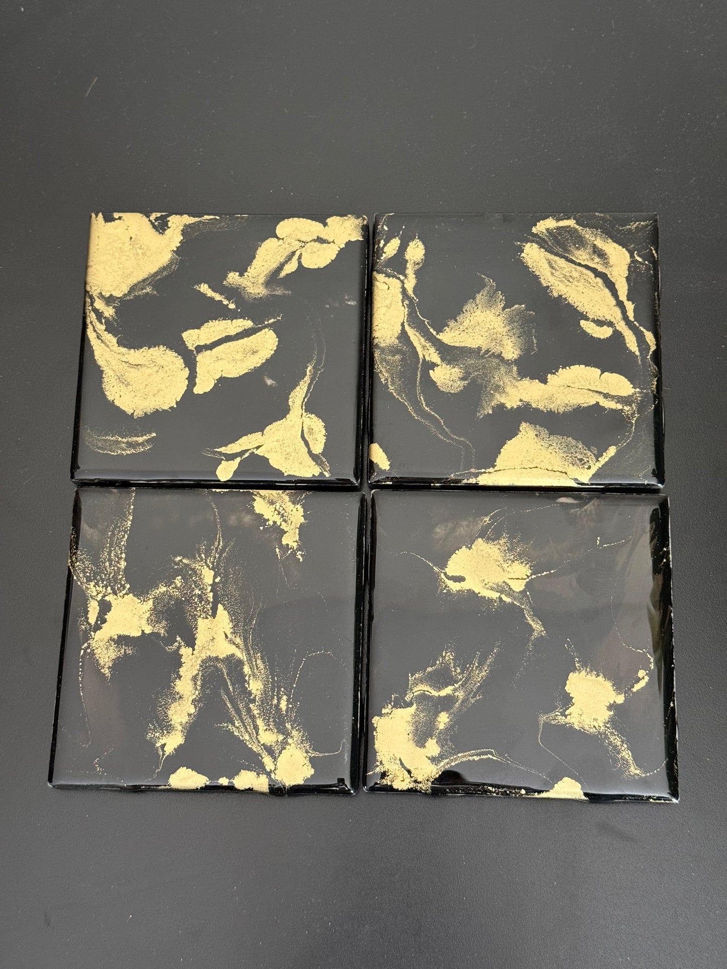 Coasters - Black and Gold