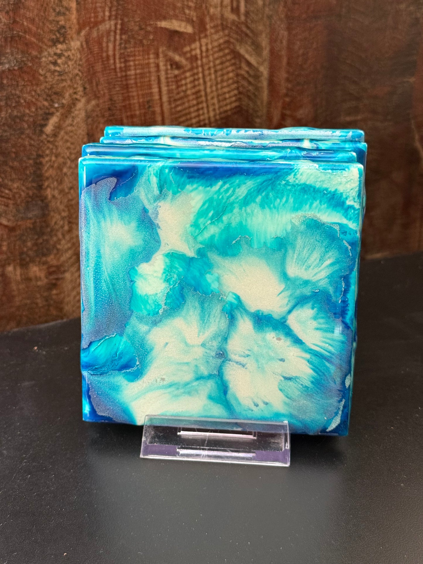 Coasters- Blue, Green, Silver and Pearl