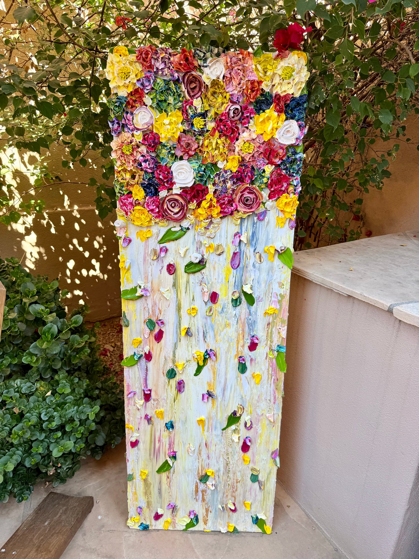 Falling Flowers 20x60x1.25 at Pita Jungle