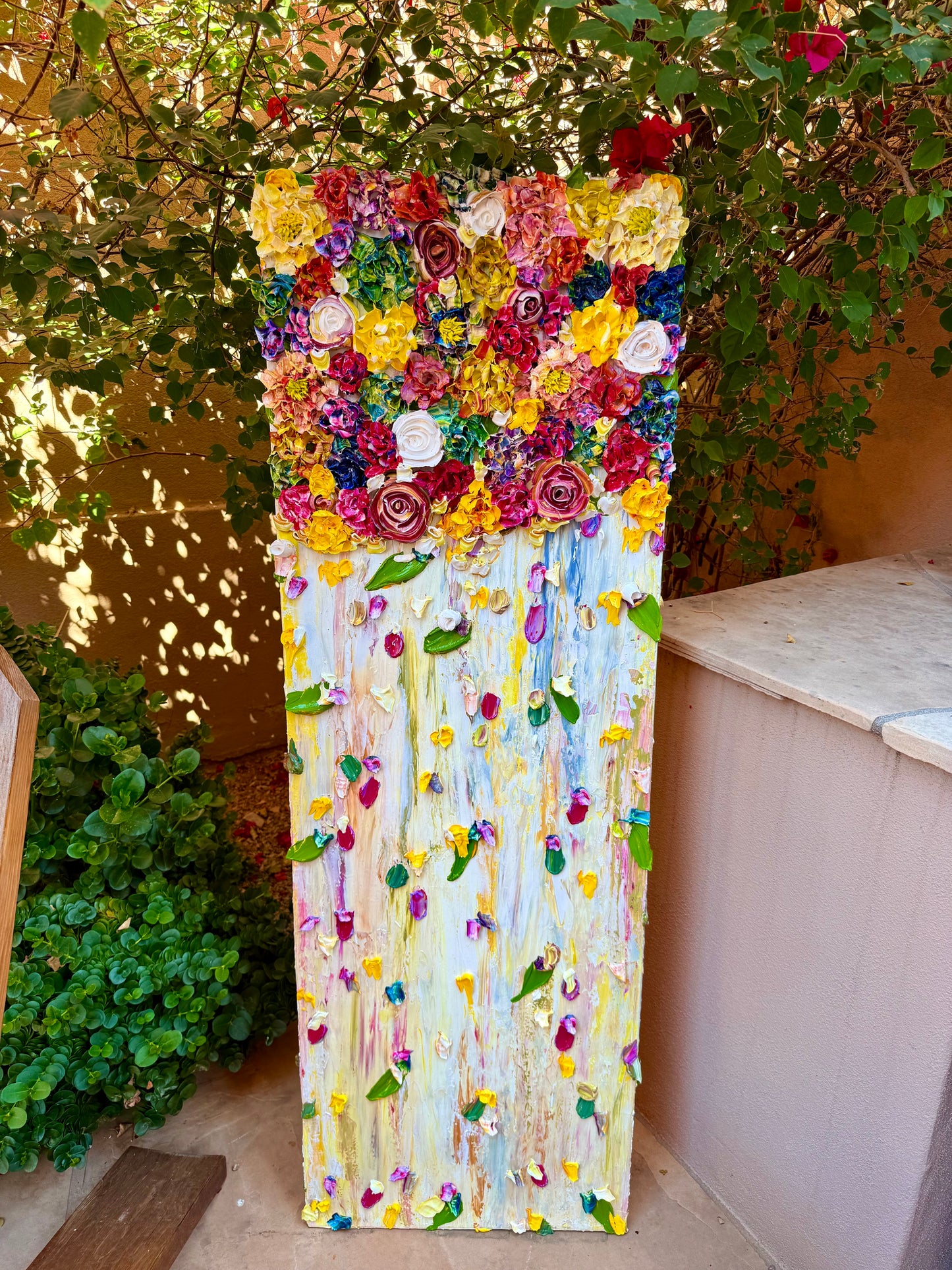 Falling Flowers 20x60x1.25 at Pita Jungle