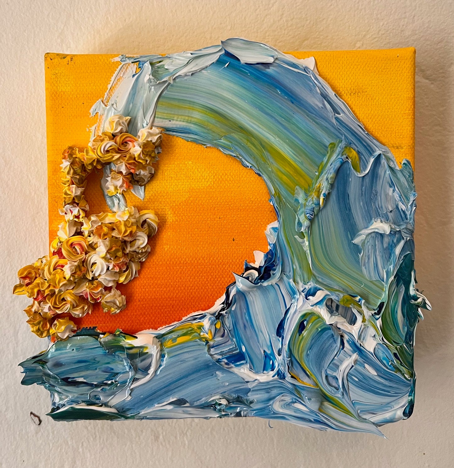 Wave on another sunny day 6x6x1.5