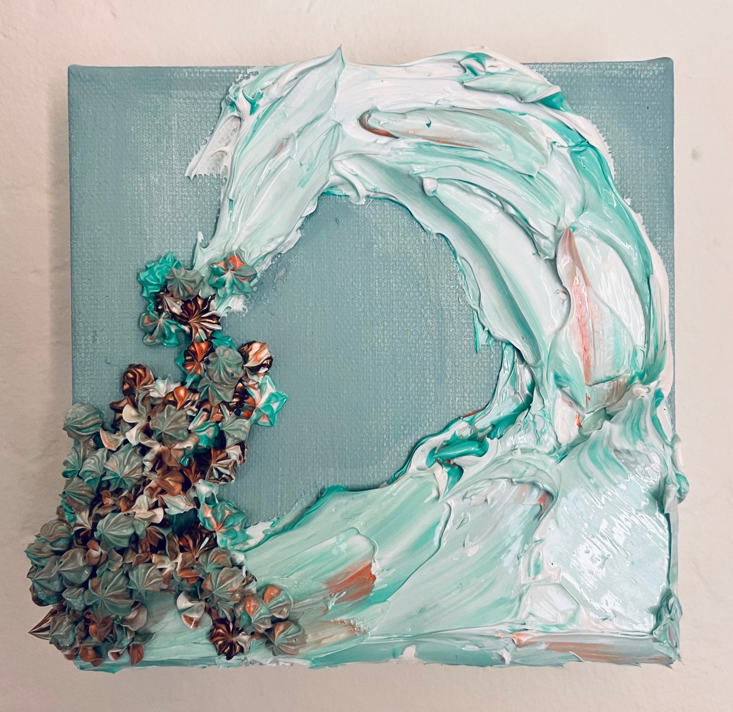 Turquoise Wave 6x6x1.5