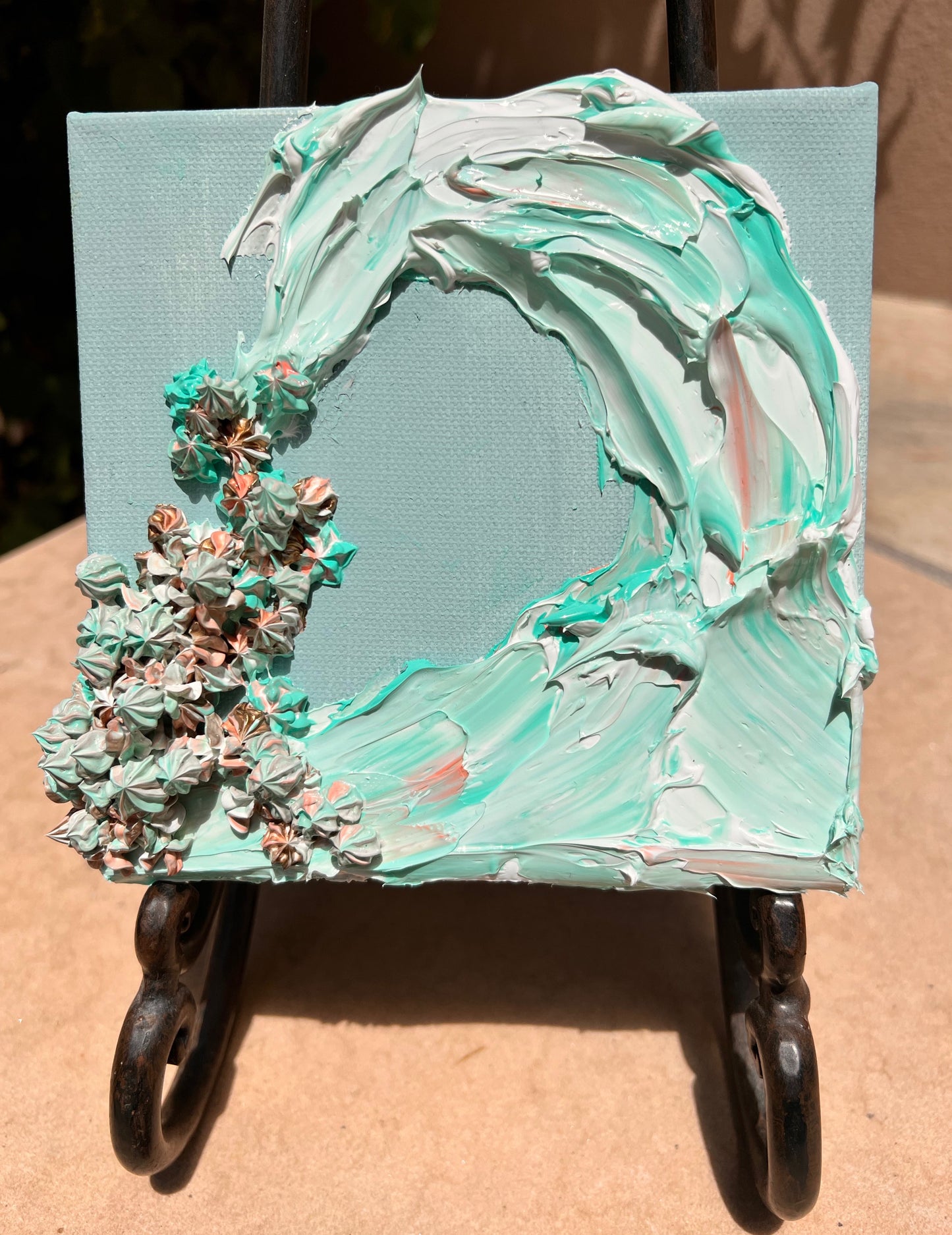 Turquoise Wave 6x6x1.5