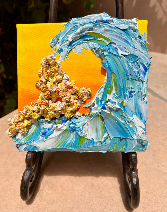 Wave on a Sunny Day 6x6x1.5